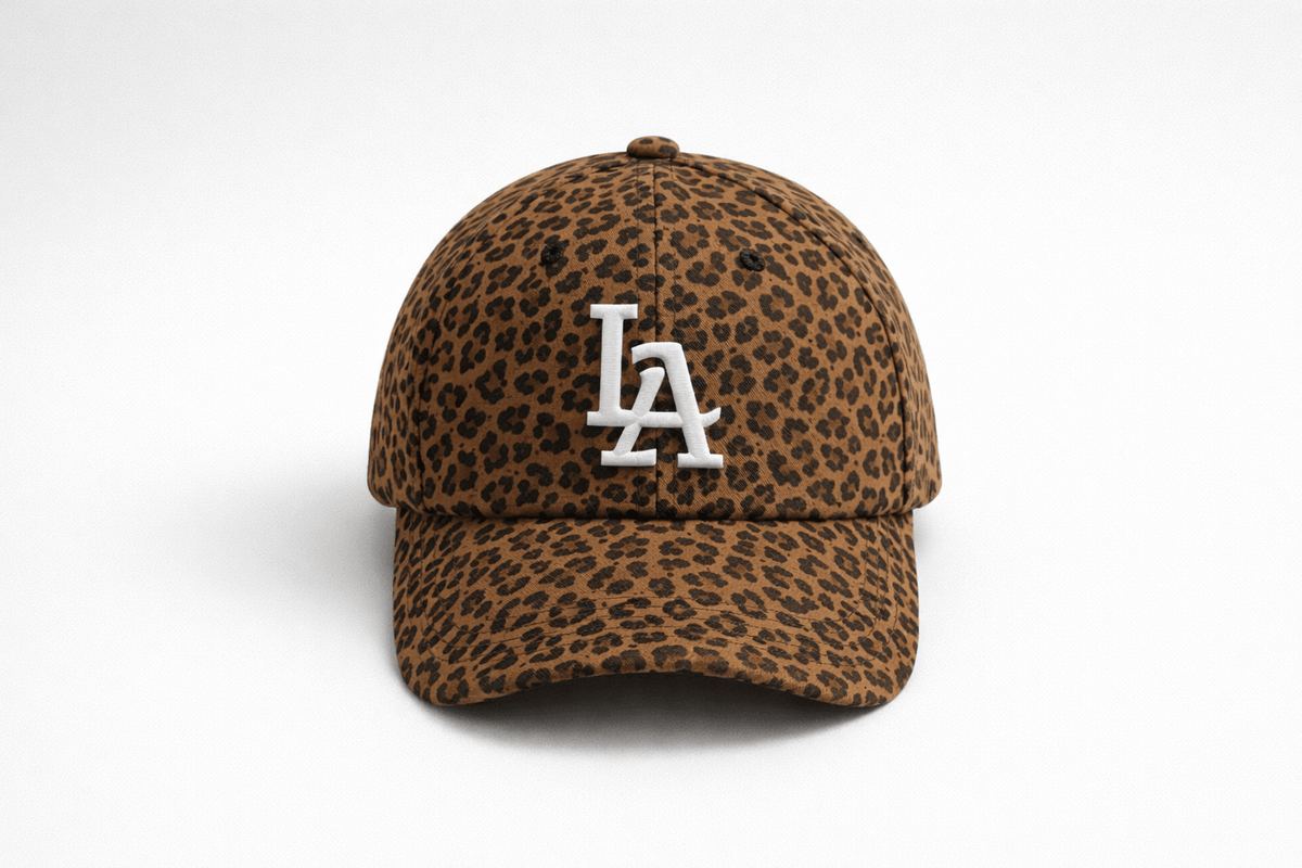 Cheetah Print Satin Lined LA Hat – Protects Hair | Cappin'